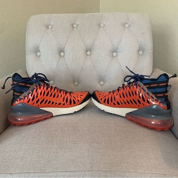 Nike Air Max 270 ISPA Blue Void/Terra Orange BQ1918 400 Men’s Size 9.5 - Picture 5 of 9